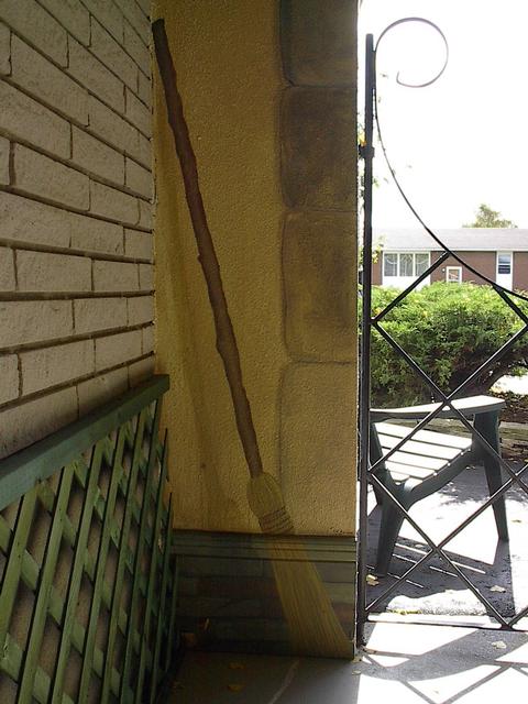A broom at rest